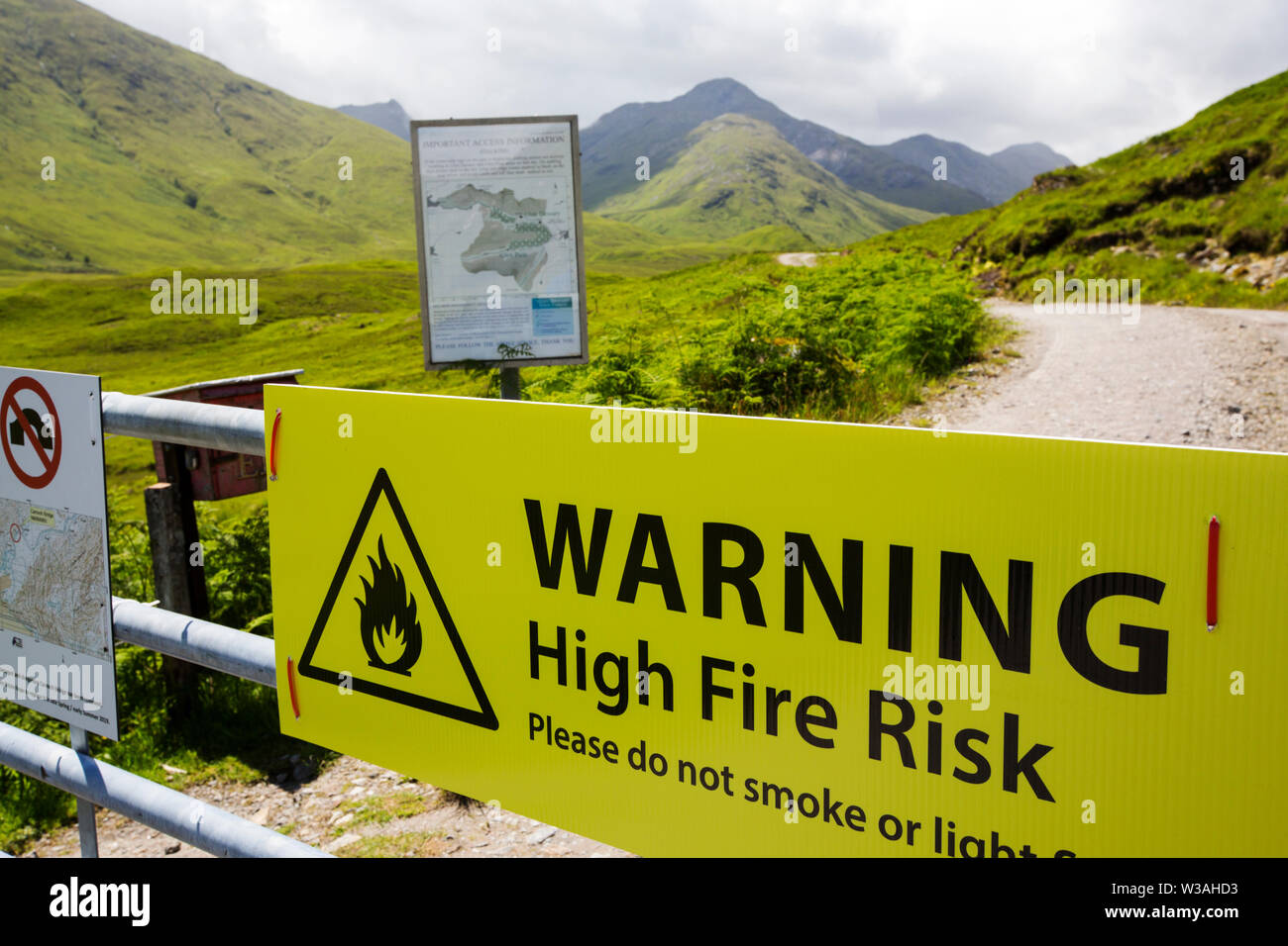 Fire risk sign hi-res stock photography and images - Alamy