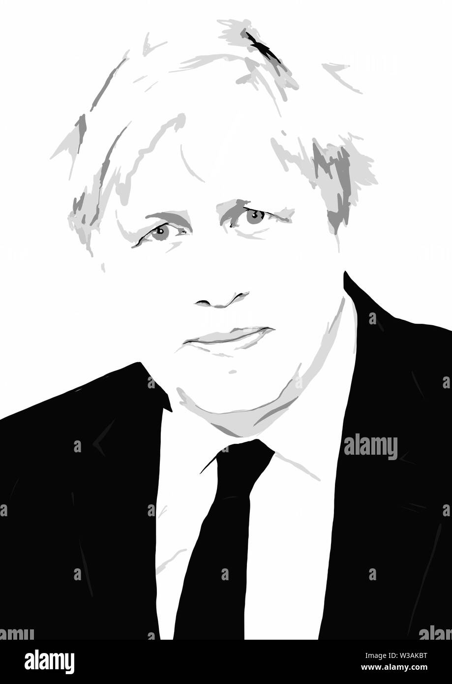 boris johnson Illustration Stock Photo - Alamy