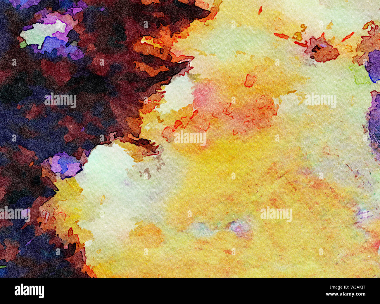 Abstract watercolor background. Water paint on paper. Acrylic wet effect  Stock Photo - Alamy