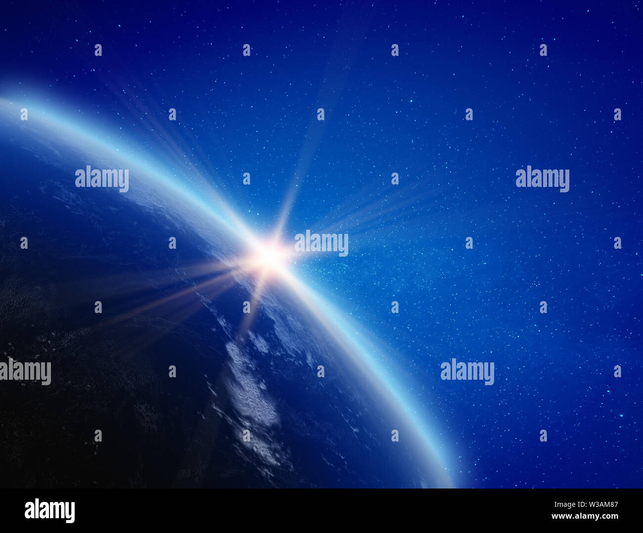 Planet Earth atmosphere Stock Photo