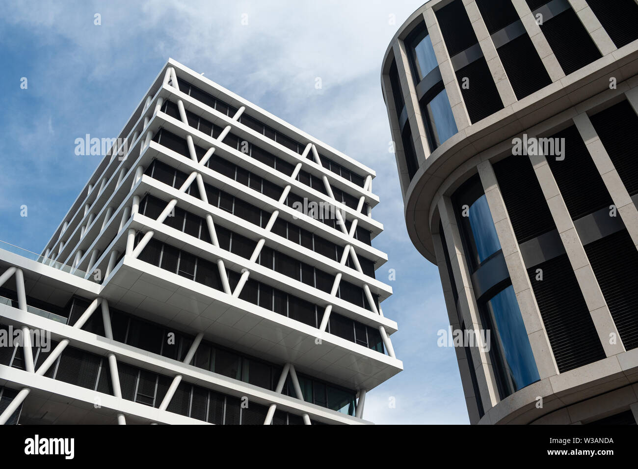 09.06.2019, Berlin, Germany, Europe - The company headquarters of 50Hertz along Heidestrasse in the Europacity in Berlin Moabit. Stock Photo