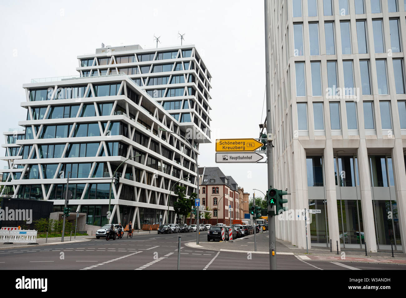 10.06.2019, Berlin, Germany, Europe - The company headquarters of 50Hertz along Heidestrasse in the Europacity in Berlin Moabit. Stock Photo