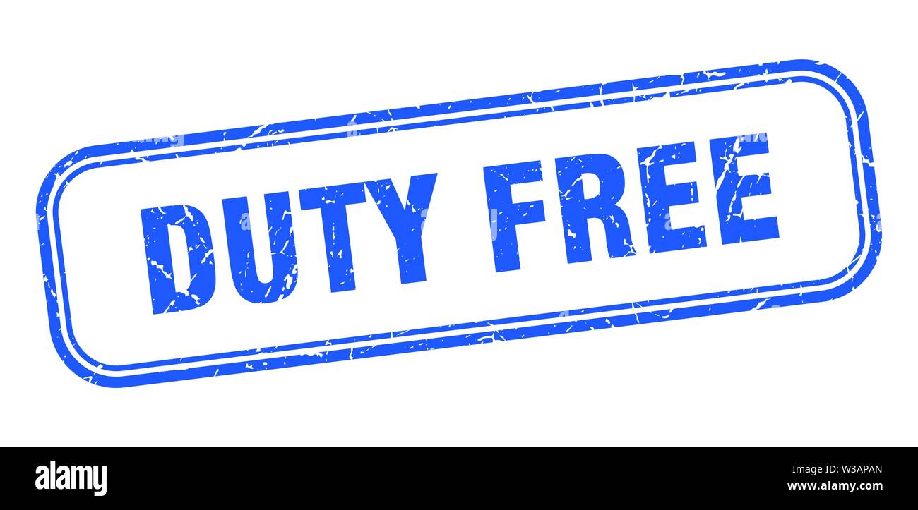 duty free stamp. duty free square grunge sign. duty free Stock Vector