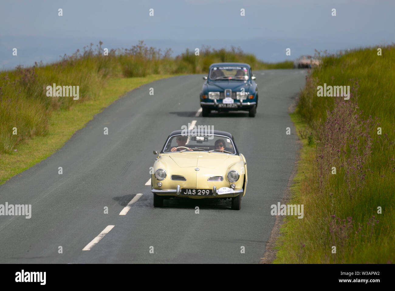 Vw Volkswagen Karmann Ghia A Sports Car At Scorton Lancashire Lancashire Car Club Rally Coast To