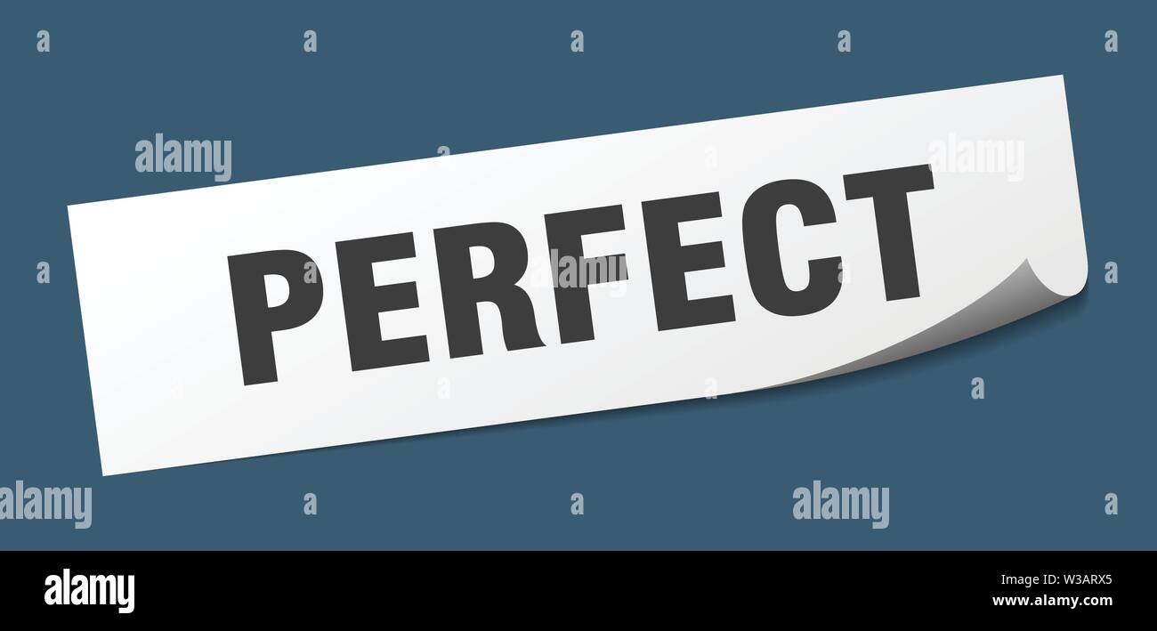 perfect sticker. perfect square isolated sign. perfect Stock Vector ...
