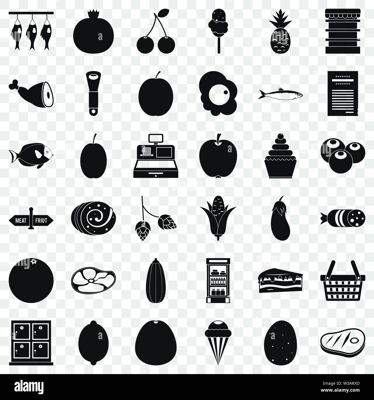 Cash register icons set, simple style Stock Vector Image & Art Alamy