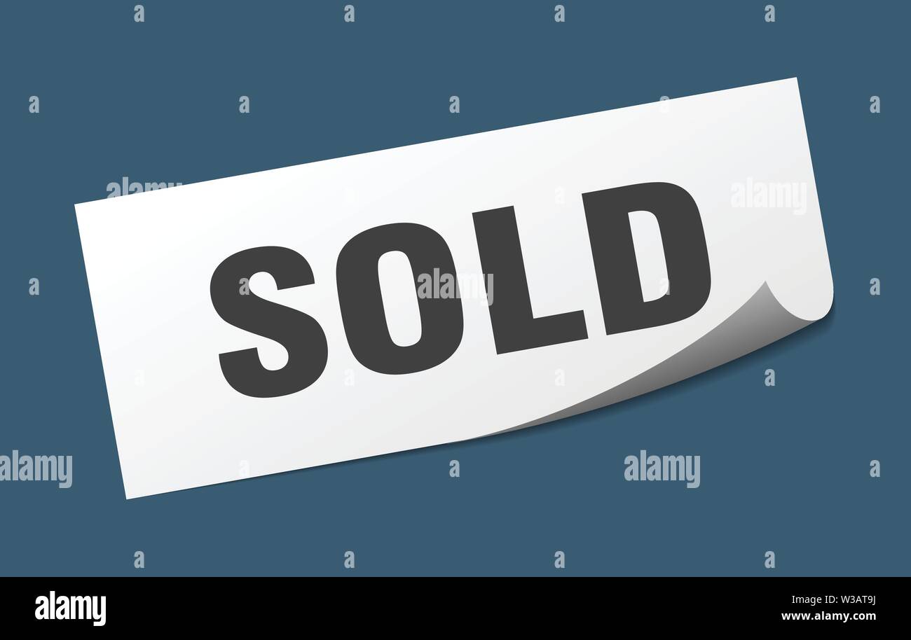 sold sticker. sold square isolated sign. sold Stock Vector Image & Art ...