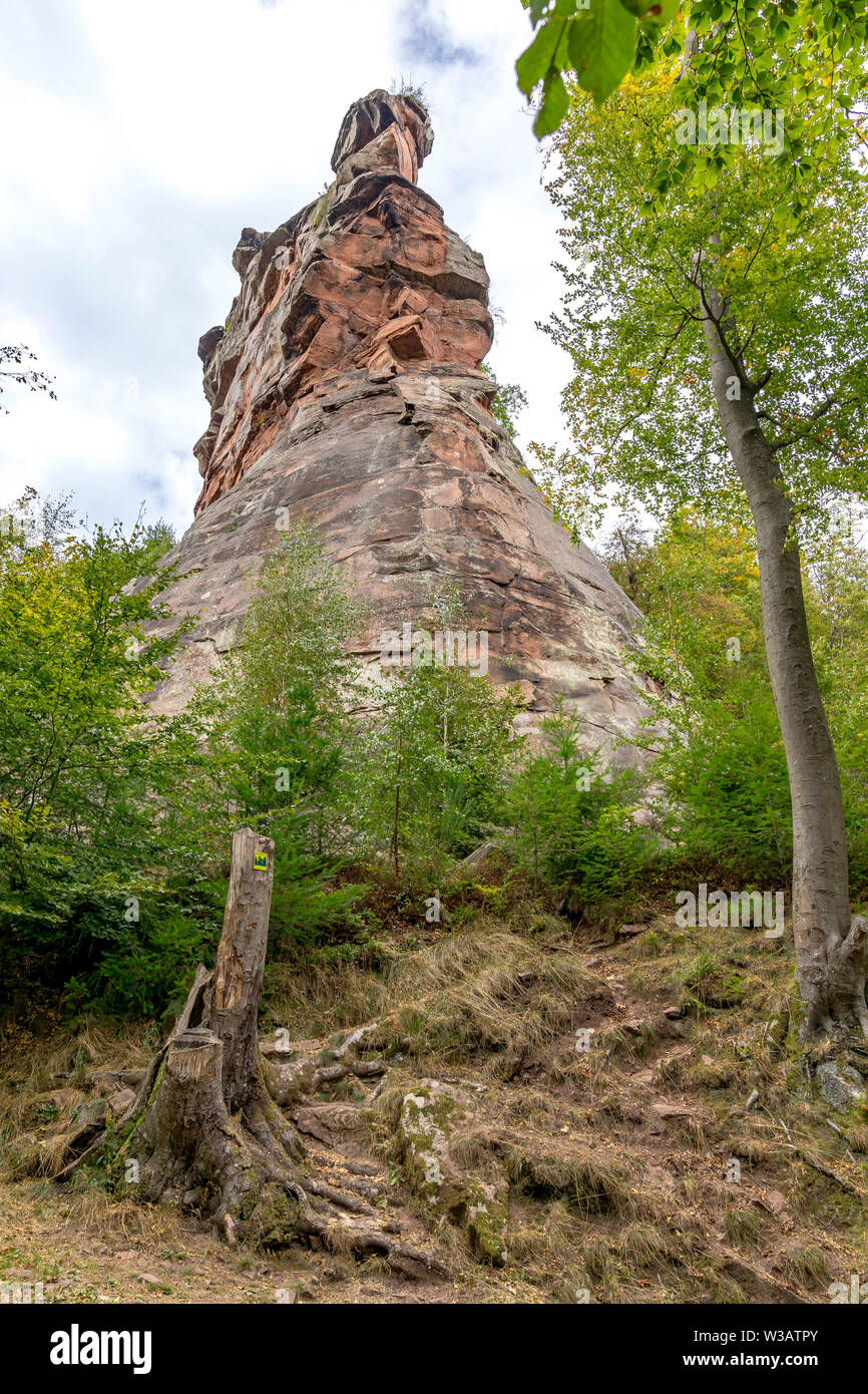 Trifels Castle near Annweiler in the Southern Palatinate Stock Photo