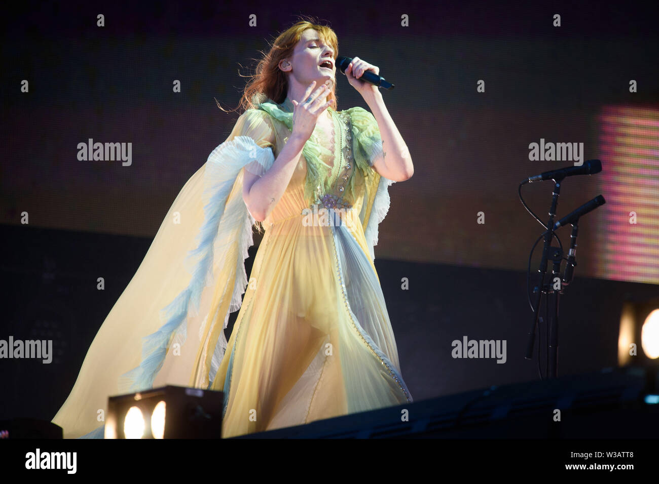 Florence Welch of Florence and the Machine performing during the