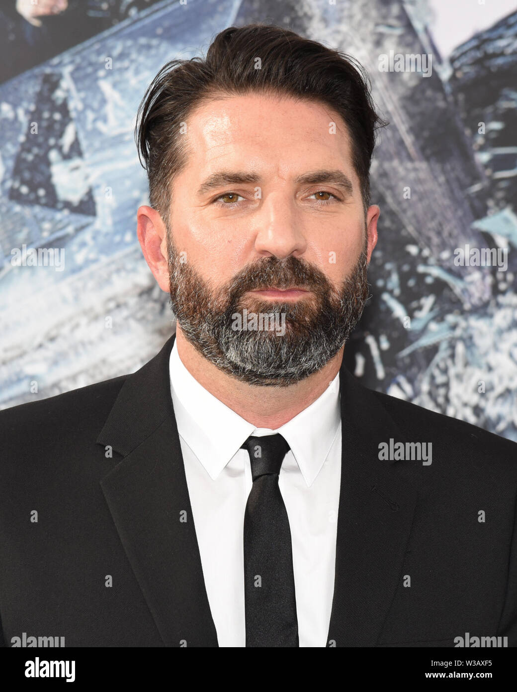 July 13, 2019 - Hollywood, California, USA - Drew Pearce attends the Premiere Of Universal Pictures' ''Fast & Furious Presents: Hobbs & Shaw'' at the Dolby Theatre. (Credit Image: © Billy Bennight/ZUMA Wire) Stock Photo