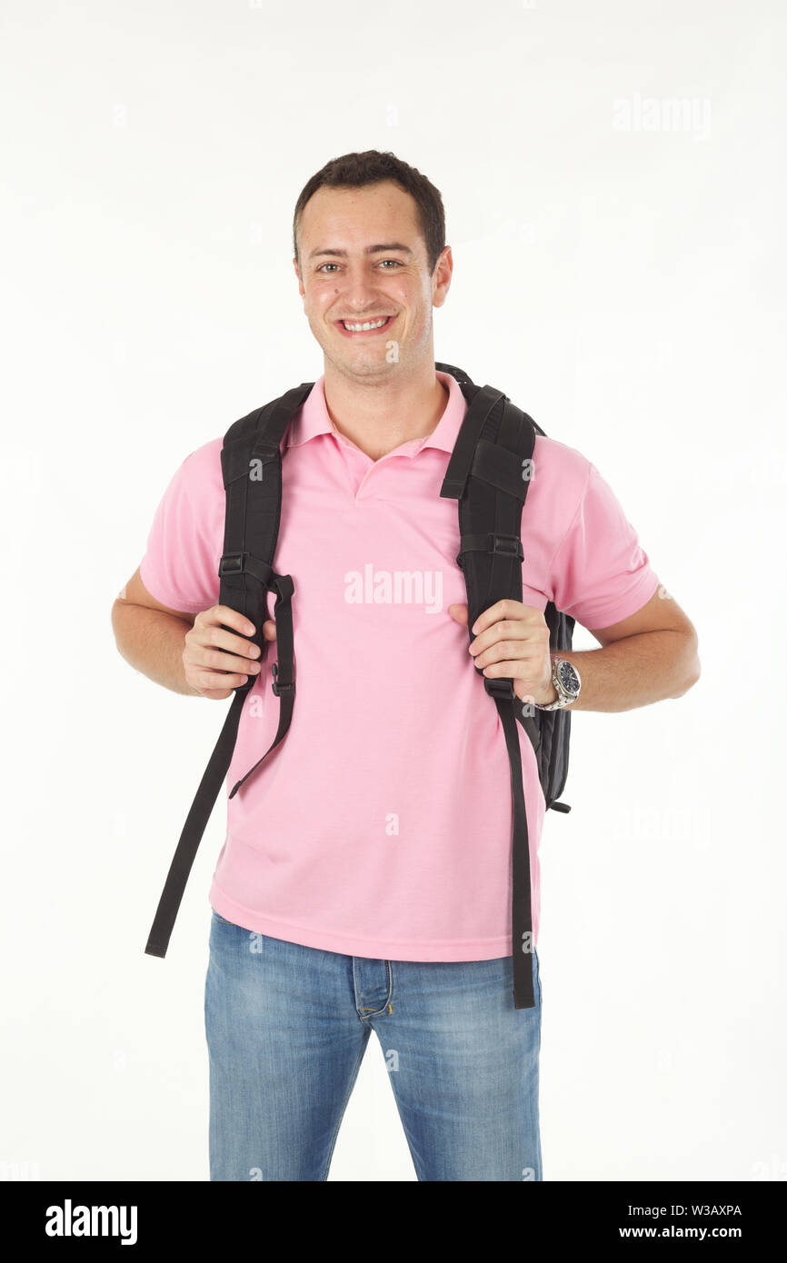 Vertical shot man hiking hi-res stock photography and images - Alamy