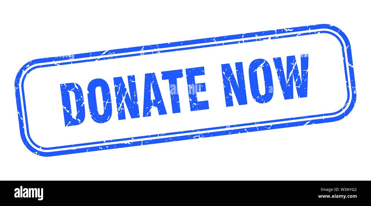 donate now stamp. donate now square grunge sign. donate now Stock
