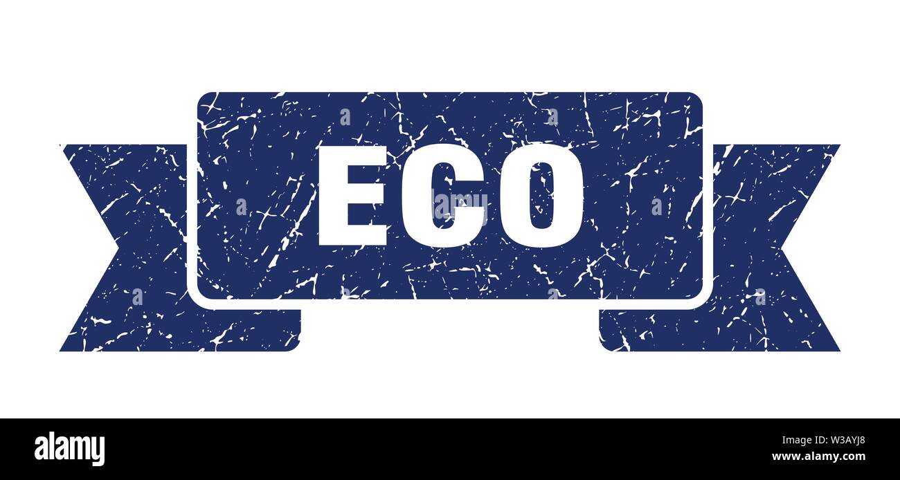 eco grunge ribbon. eco sign. eco banner Stock Vector Image & Art - Alamy