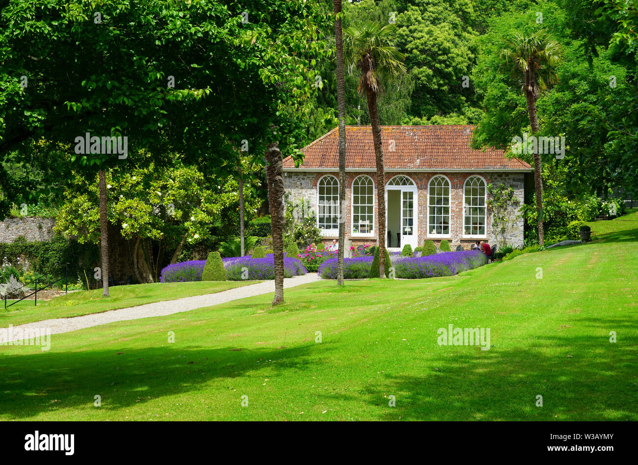The gardens and orangery at Ugbrooke House Stock Photo Alamy
