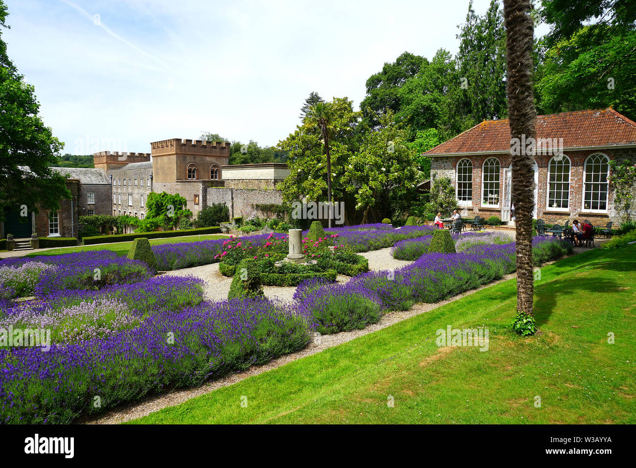 The gardens and orangery at Ugbrooke House Stock Photo Alamy