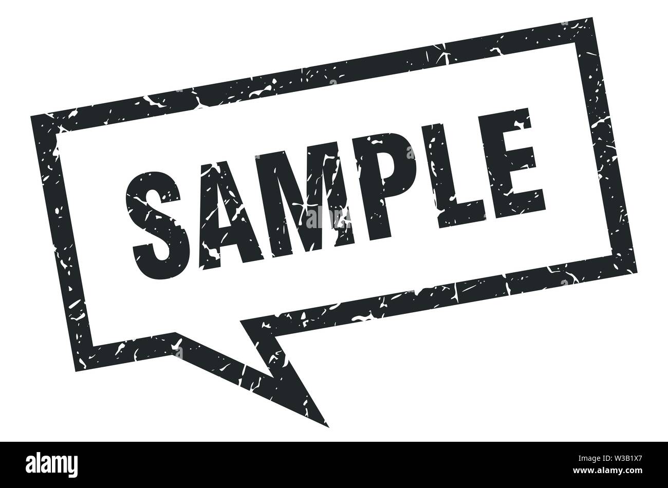 sample sign. sample square speech bubble. sample Stock Vector Image ...