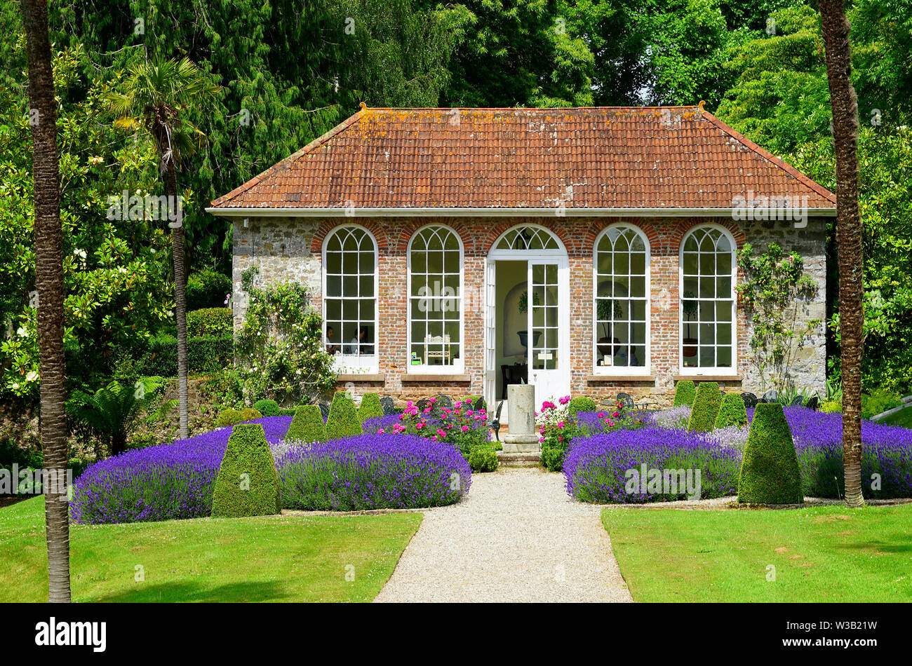 The gardens and orangery at Ugbrooke House Stock Photo Alamy