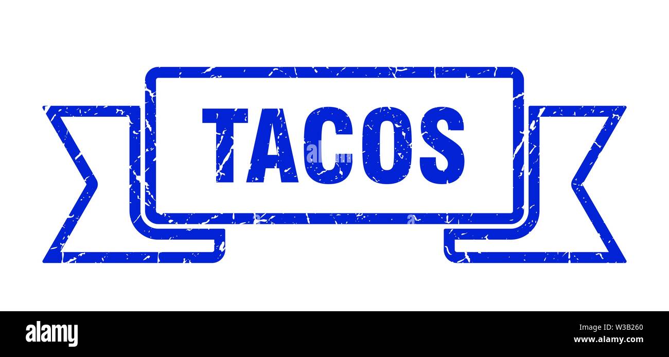 tacos grunge ribbon. tacos sign. tacos banner Stock Vector Image & Art