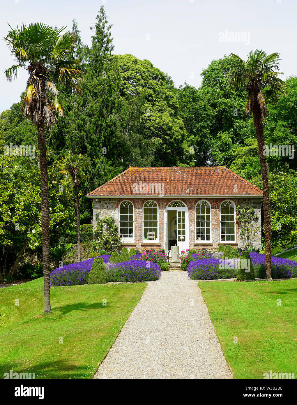 The gardens and orangery at Ugbrooke House Stock Photo Alamy