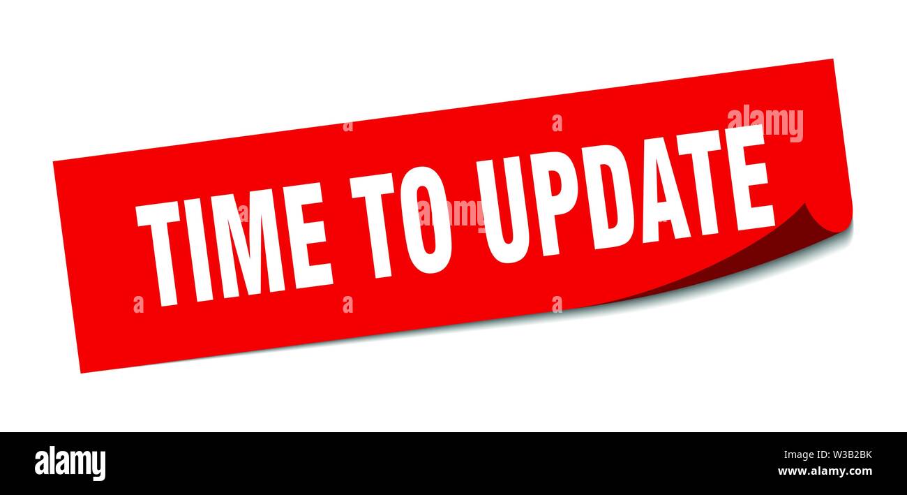 Time update red square hi-res stock photography and images - Alamy