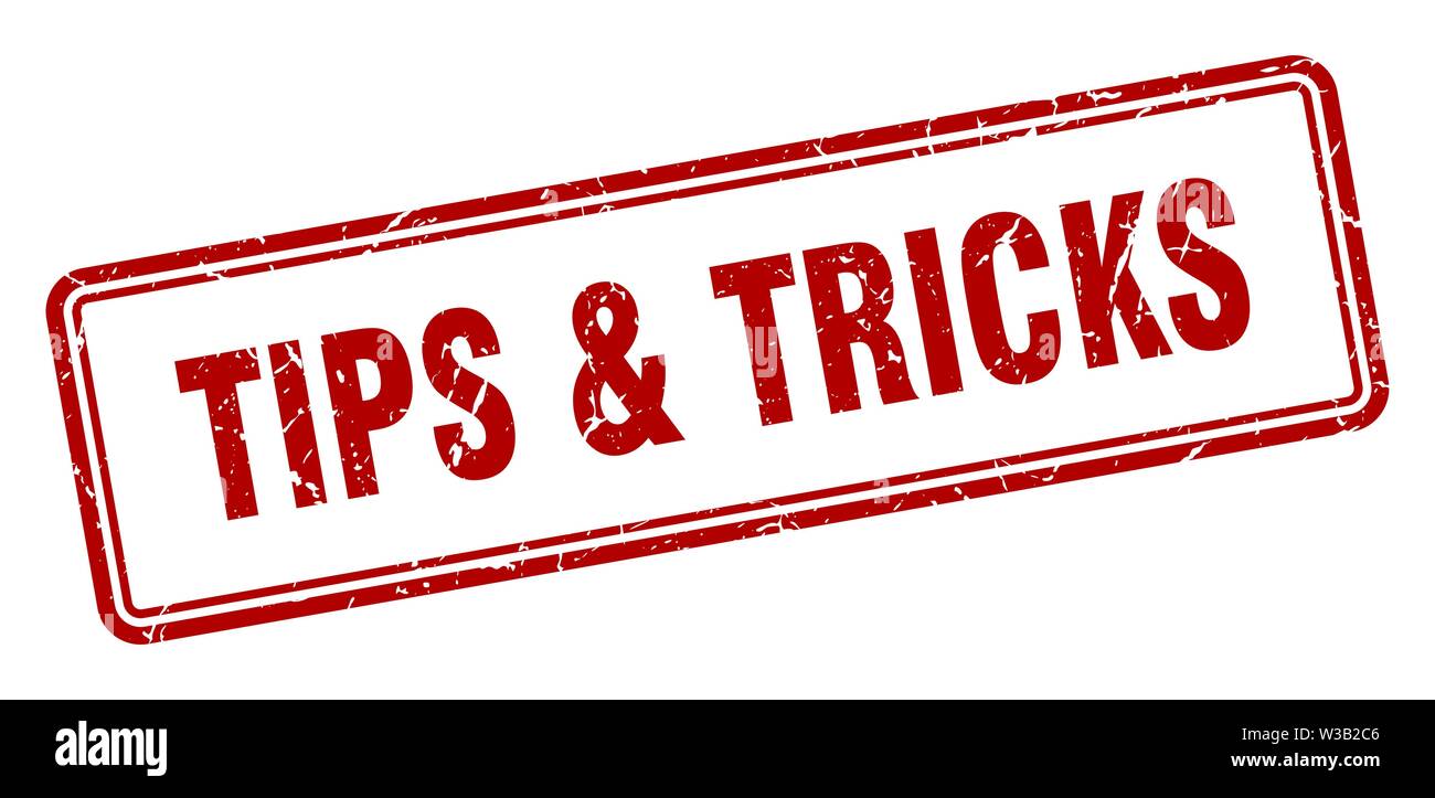 tips & tricks stamp. tips & tricks square grunge sign. tips & tricks Stock Vector