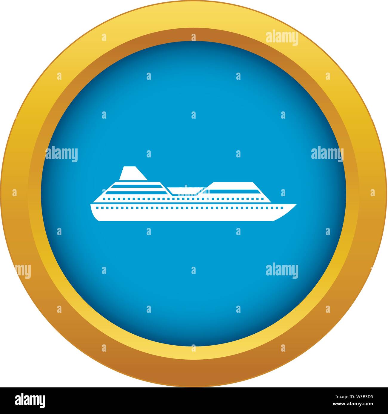 Cruise liner icon blue vector isolated Stock Vector Image & Art - Alamy