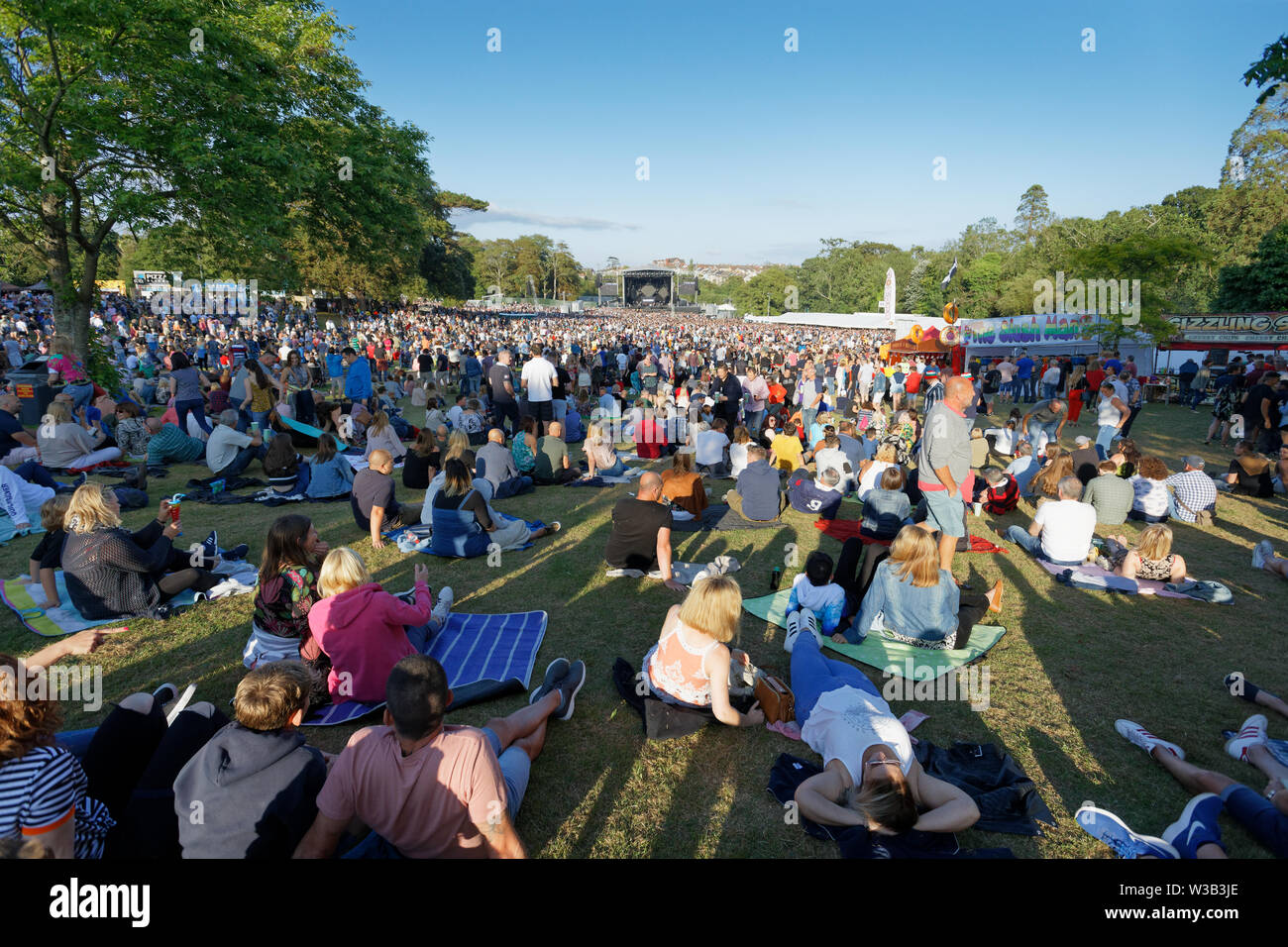 Swansea, UK. 13th July, 2019. General view of the venue. Re: Stereophonics live concert at the Singleton Park in Swansea, Wales, UK. Credit: ATHENA PICTURE AGENCY LTD/Alamy Live News Stock Photo