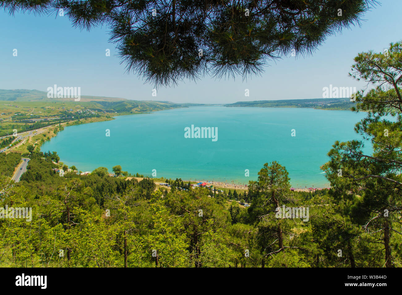 Tbilisi reservoir. View from above. Selective focus nature Stock Photo