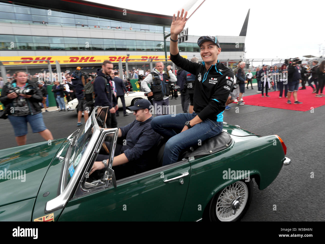 Williams Racing driver George Russell during the British Grand Prix at ...