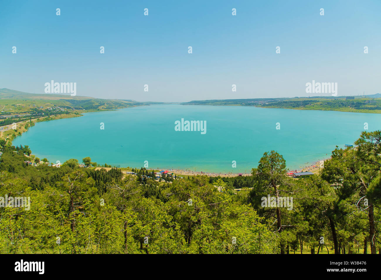 Tbilisi reservoir. View from above. Selective focus nature Stock Photo