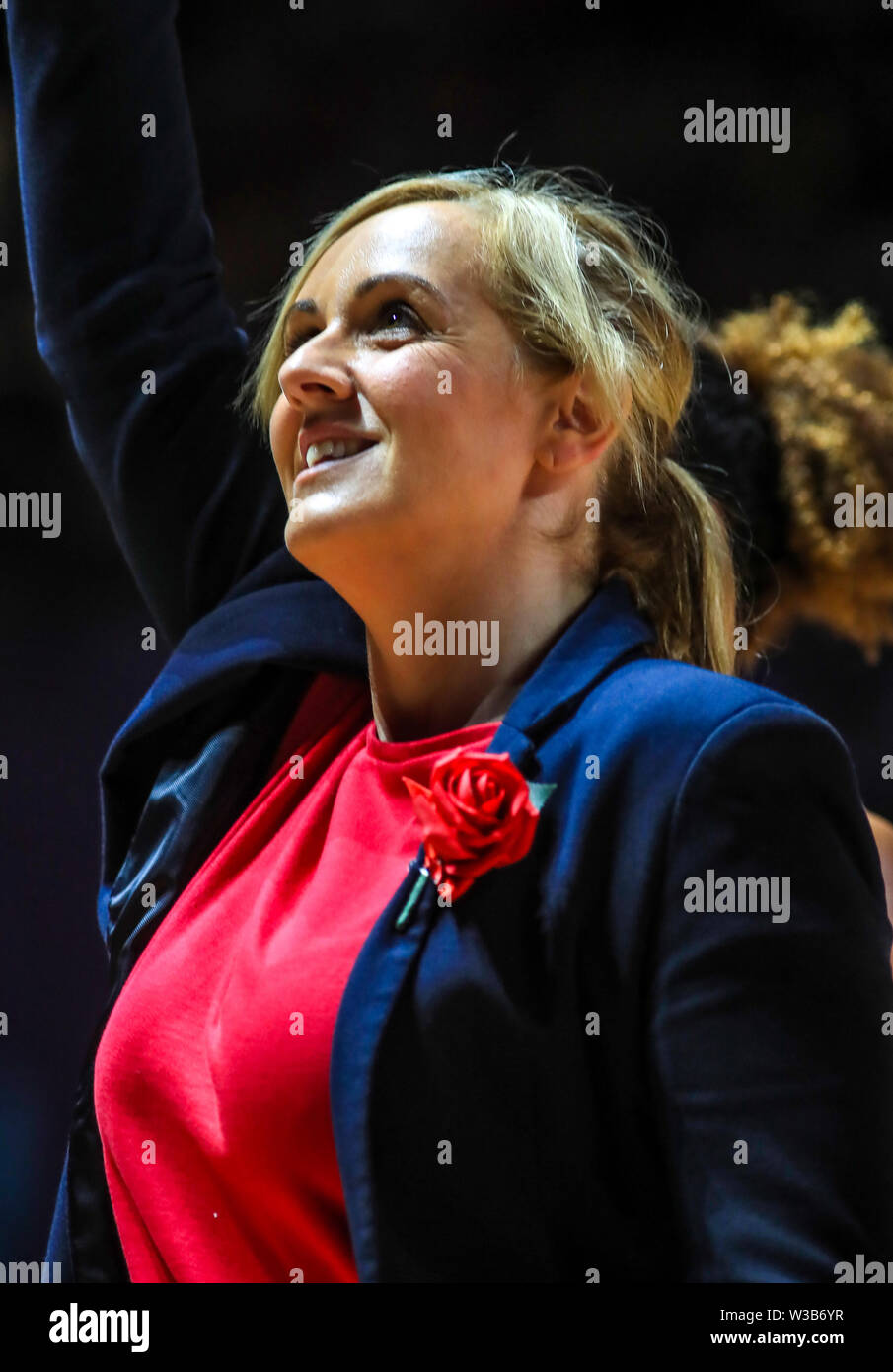 England's Tracey Neville during the Netball World Cup match at the M&S ...