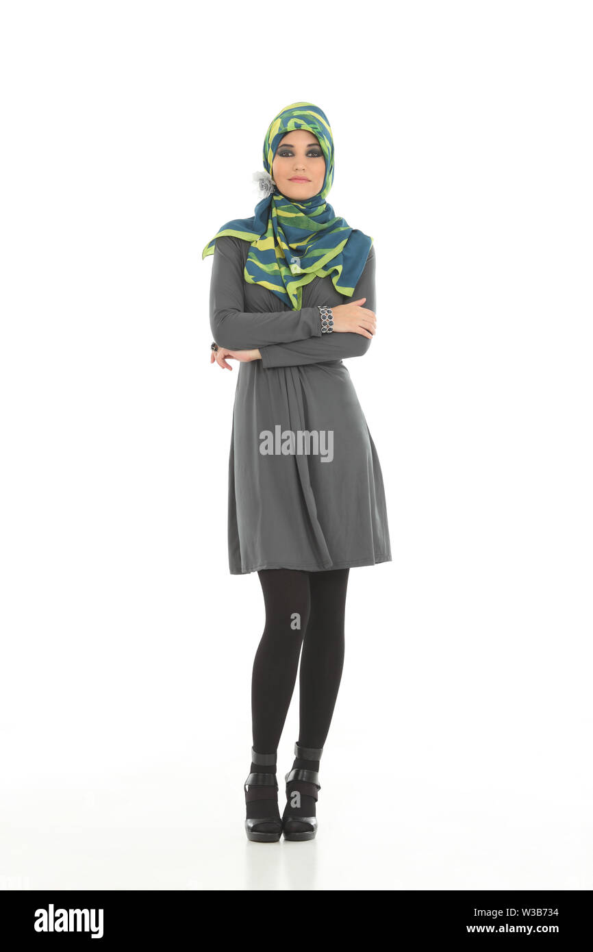 Portrait of a woman standing with her arms crossed Stock Photo