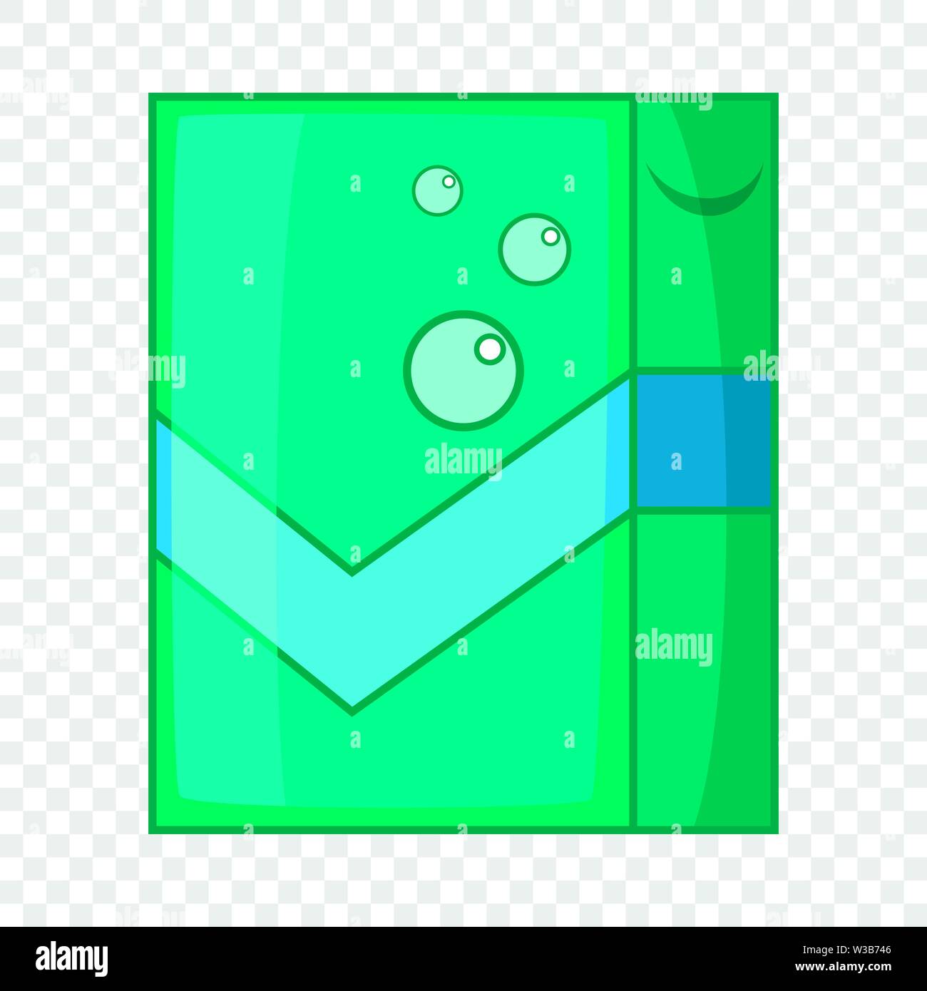 Shower curtains icon, cartoon style Stock Vector