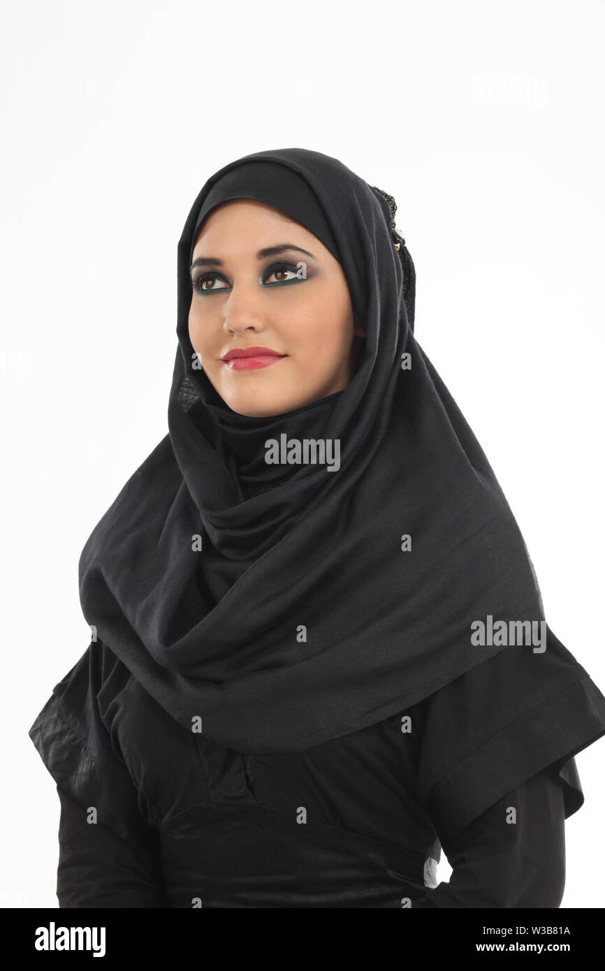 Close up of a woman wearing hijab Stock Photo