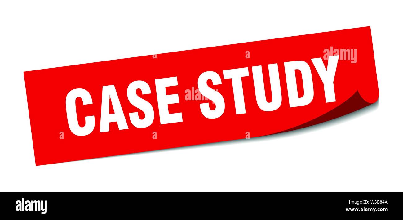case study sticker. case study square isolated sign. case study Stock Vector