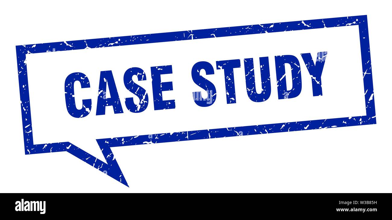 case study sign. case study square speech bubble. case study Stock Vector