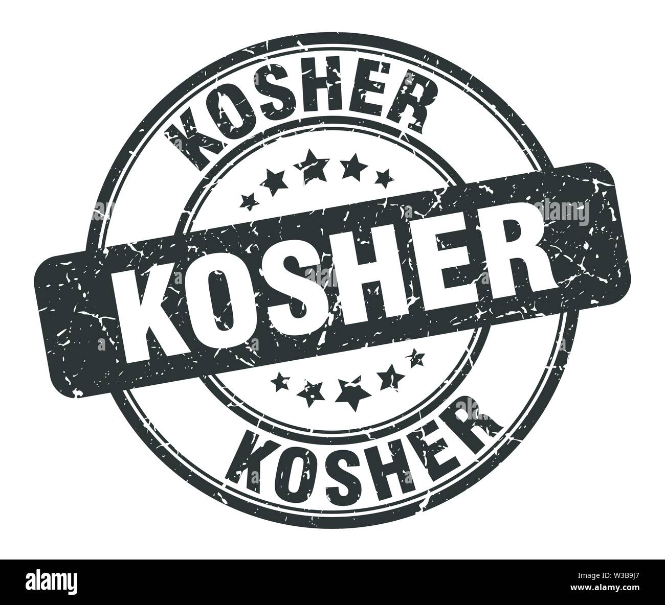 kosher stamp. kosher round grunge sign. kosher Stock Vector Image & Art ...