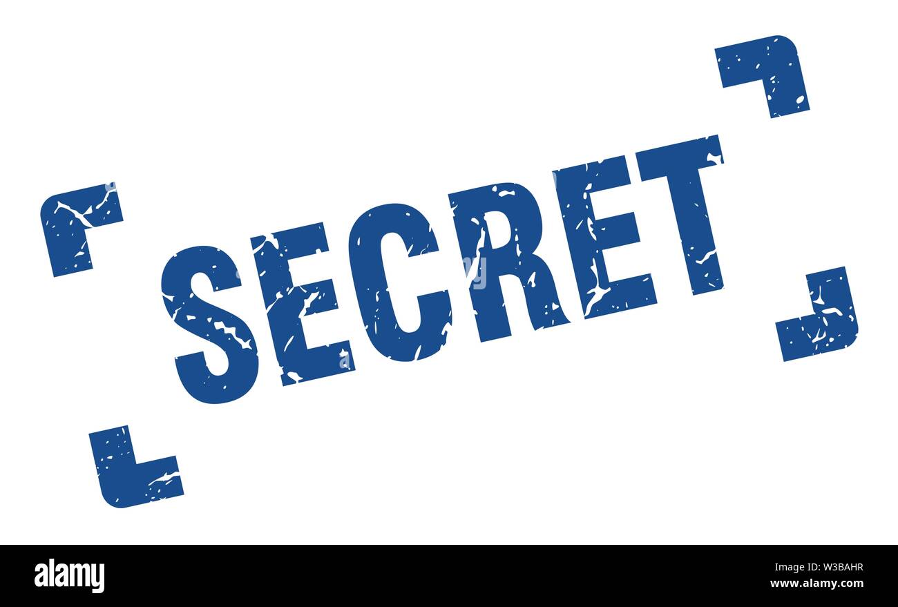 secret stamp. secret square grunge sign. secret Stock Vector Image ...