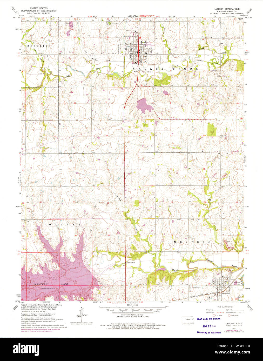 Map of lyndon hires stock photography and images Alamy
