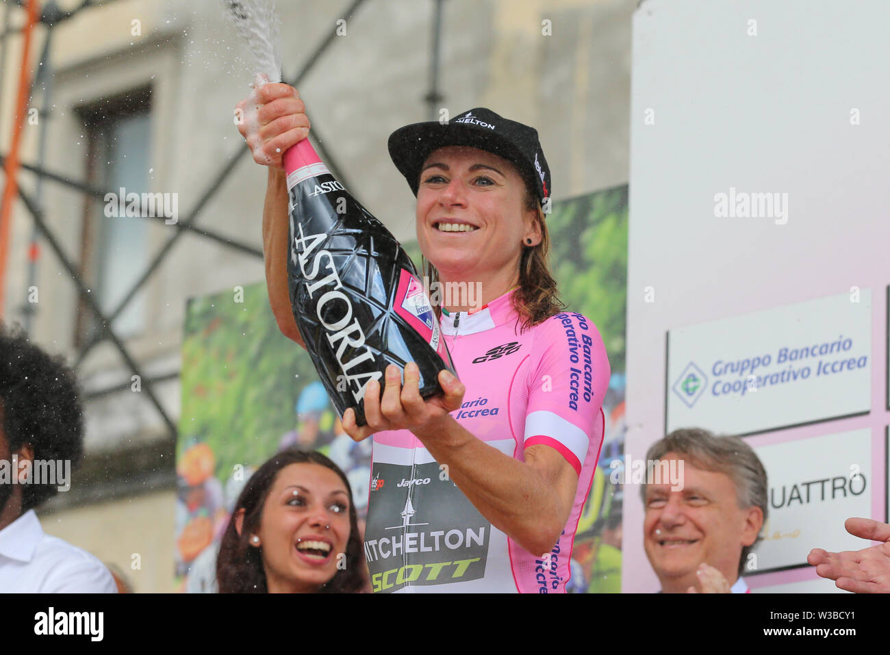 Udine, Italy. 14th July, 2019. Udine - 14-07-2019, cycling, Stage 10, etappe 10 San Vito al Tagliamento - Udine, giro rosa, Annemiek van Vleuten wint de Giro rosa Credit: Pro Shots/Alamy Live News Stock Photo