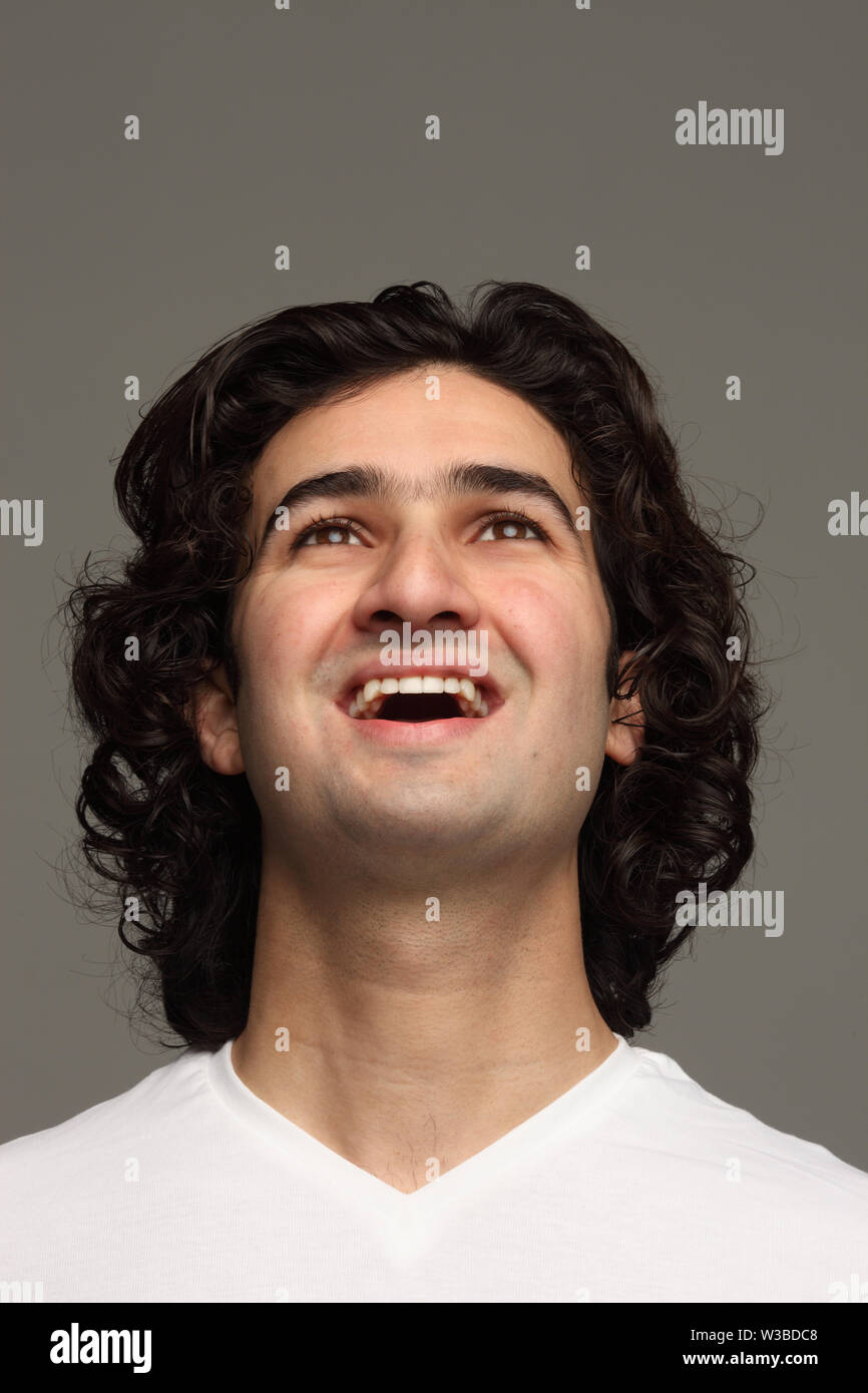 Close up of an Indian man laughing Stock Photo - Alamy