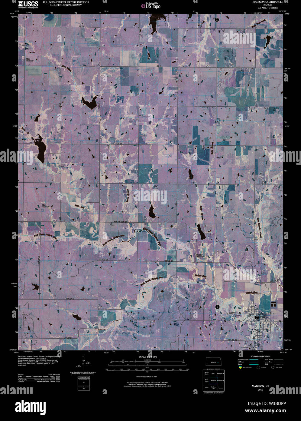 Map of madison kansas hires stock photography and images Alamy