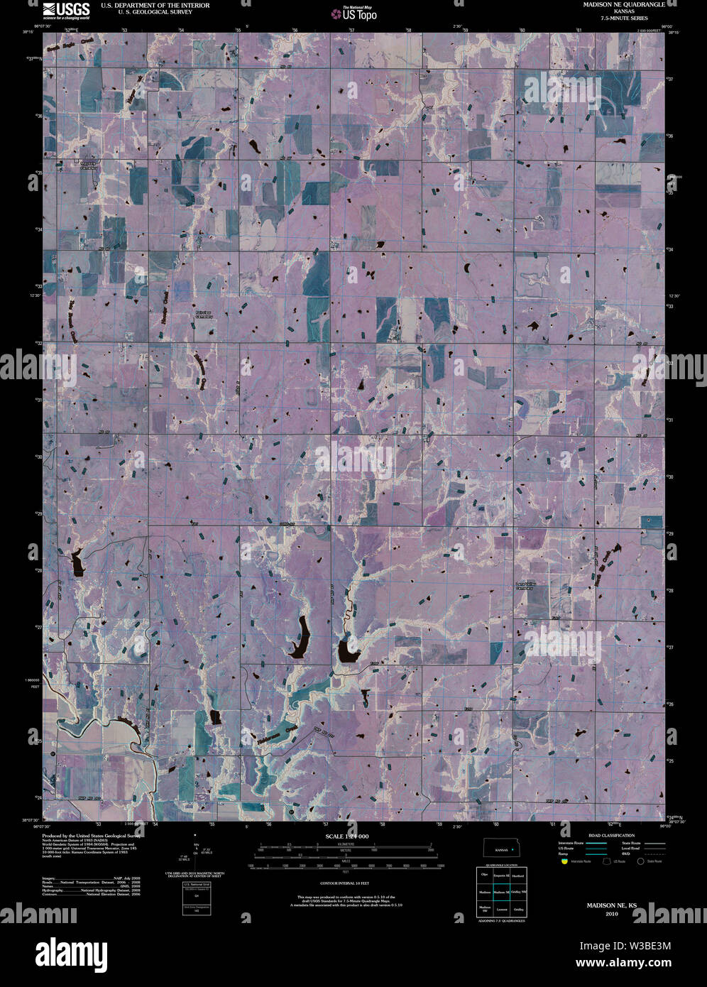 Map of madison kansas hires stock photography and images Alamy