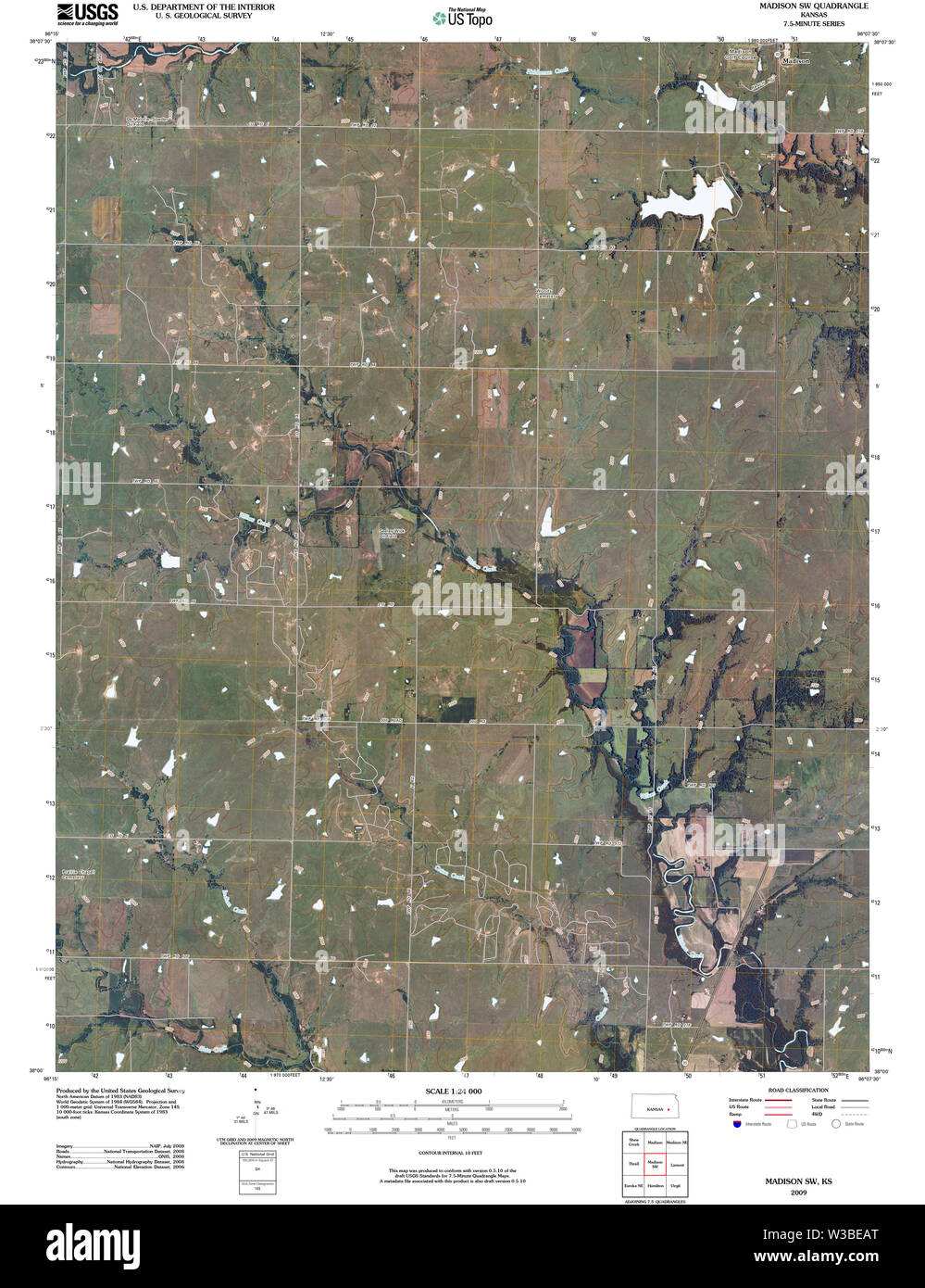 Madison kansas map Cut Out Stock Images & Pictures Alamy