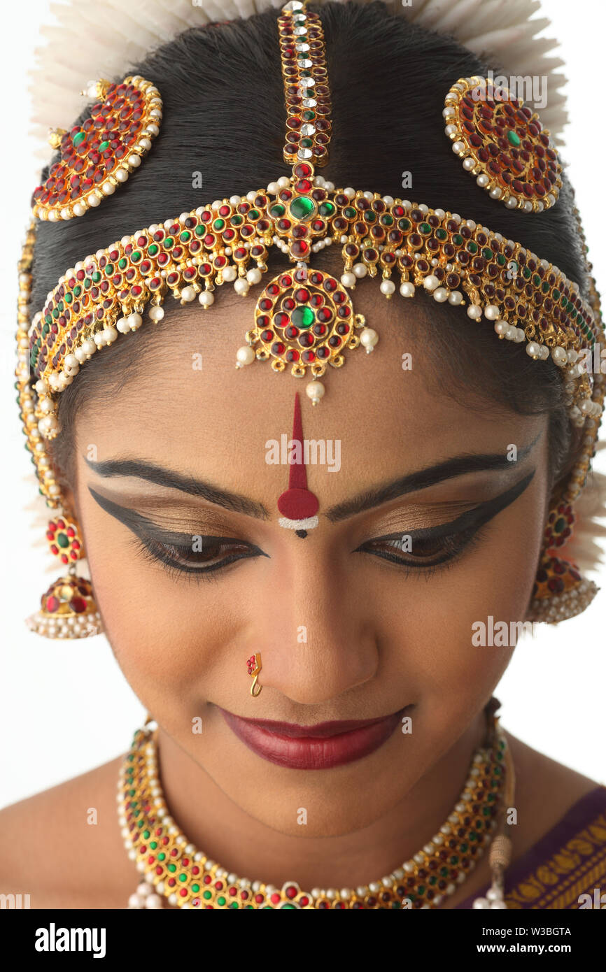 Pushpaarpanam Dance Group Different hair styles and makeup for  Bharatanatyam