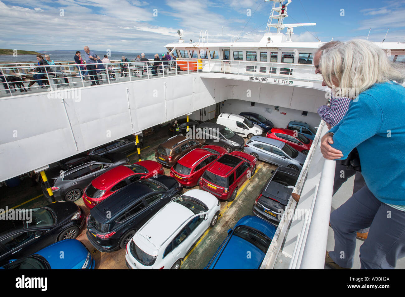 A car ferry between Gills Bay on Scotlands North coast and the Orkney