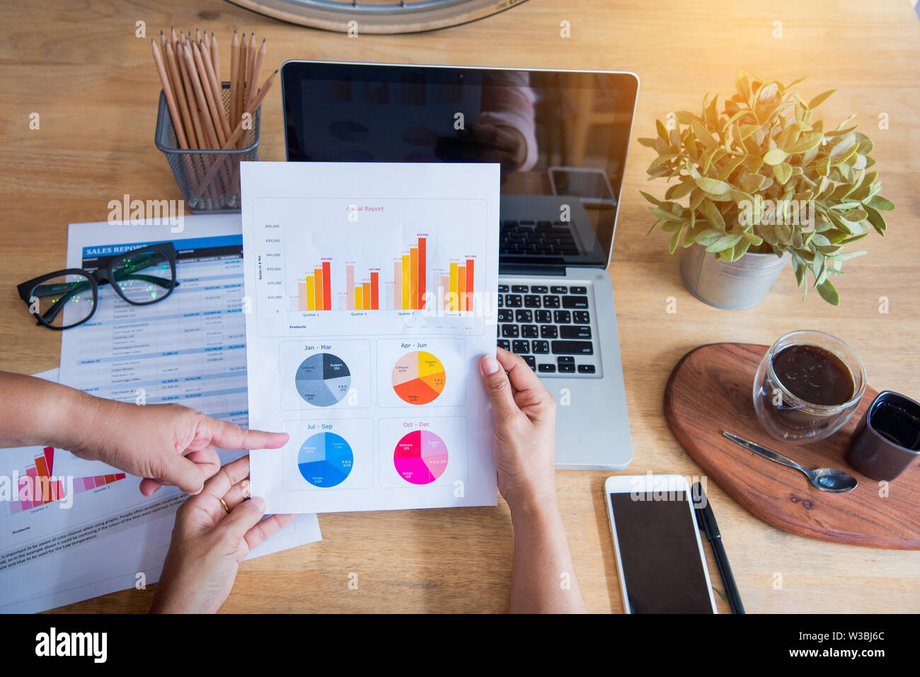 Desk Paperwork Graphs High Resolution Stock Photography and Images - Alamy