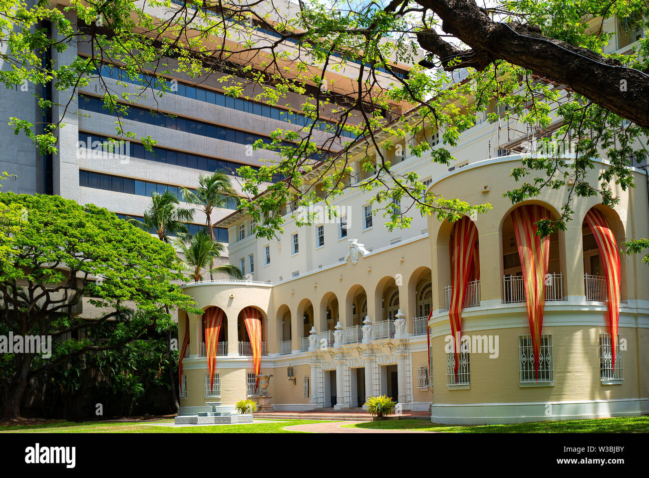 Honolulu, Hawaii , Historic Center, the State Art Museum Stock Photo