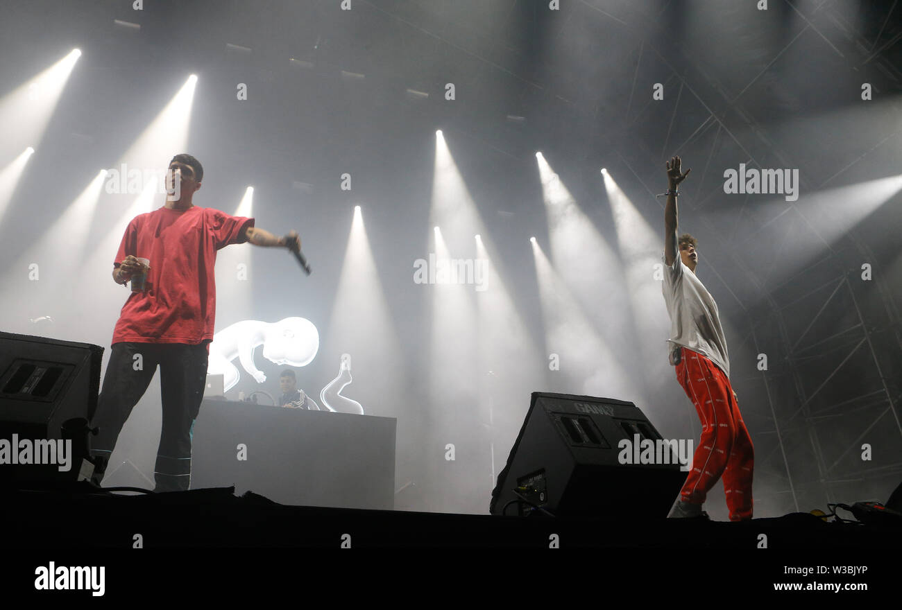 ayax and Prok live rap in mallorca live festival Stock Photo