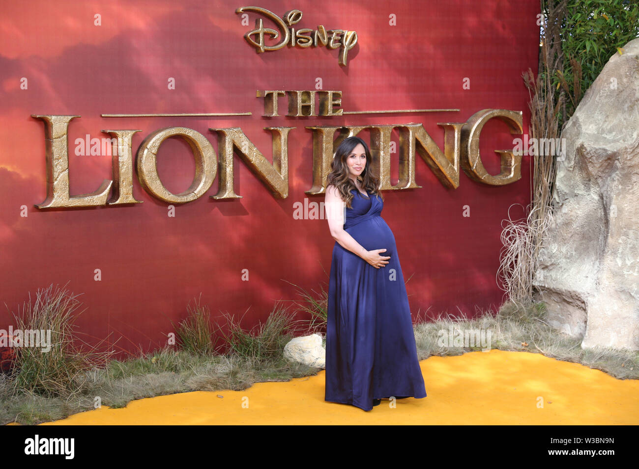 Myleene Klass attends the European Premiere of Disney's The Lion King